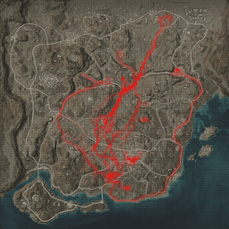 Miramar landings heatmap